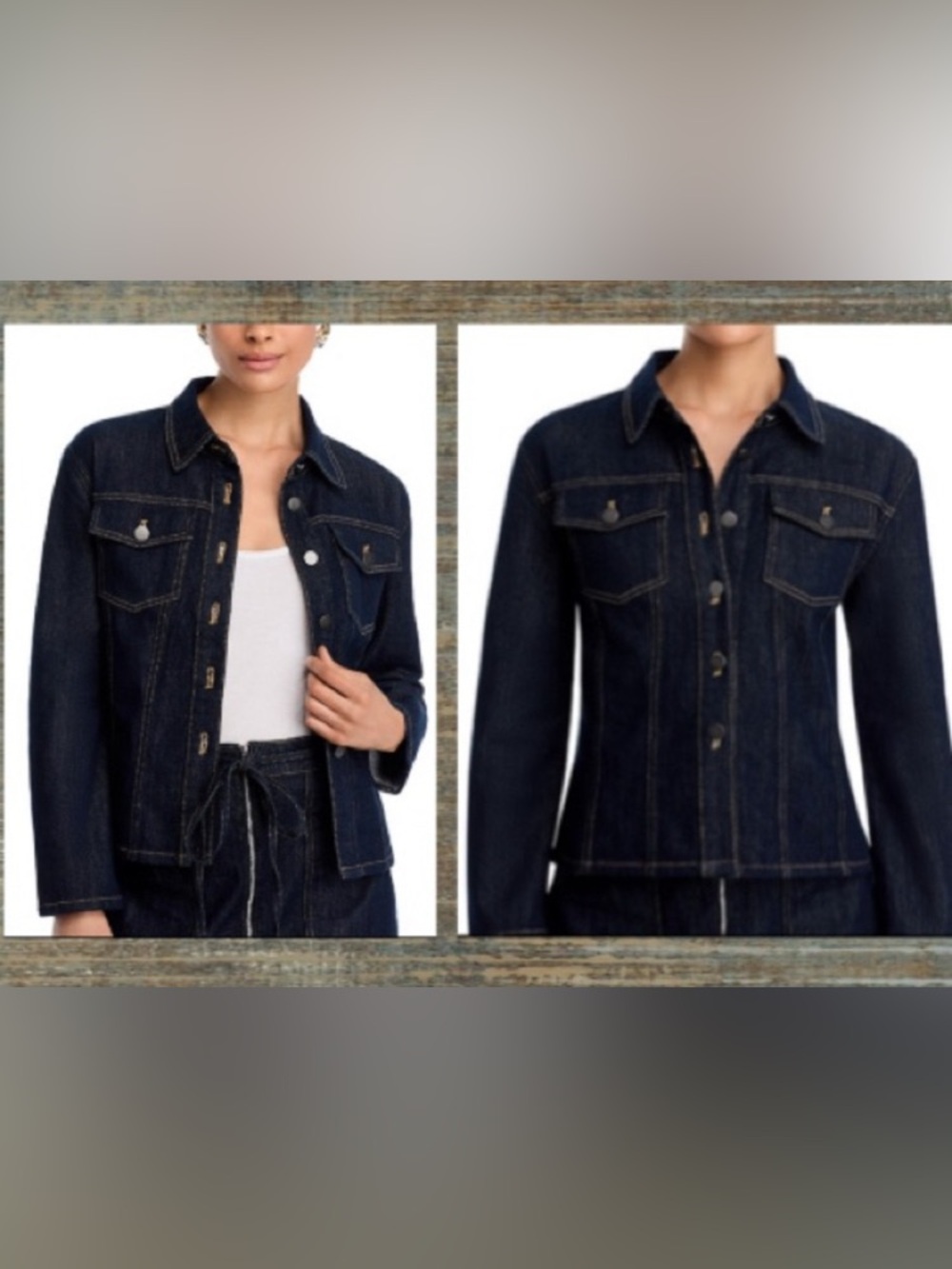 GRACIA Slim Fit Denim Jacket
Color: Deep Midnight Denim / Size: S